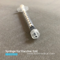 1ml Vaccine Syringe Without Needle Luer Lock